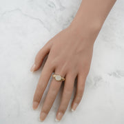 10k & 14k Gold Dravo Round CZ Signet Ring