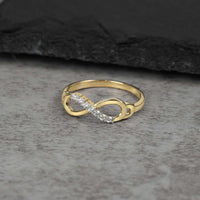 10k & 14k Gold Leia Infinity CZ Ring