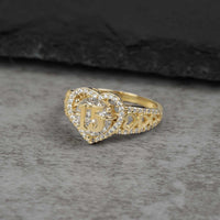 10k & 14k Gold Liora Quinceanera Heart CZ Ring