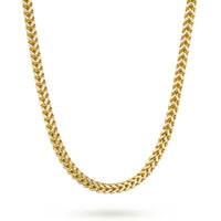10k & 14k Gold Pave Franco Chain (Hollow)