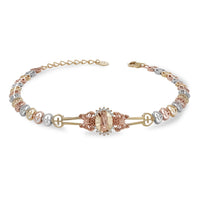 10k & 14k Gold Guadalupe Reis Butterfly Tri-color Bracelet