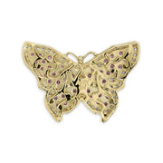 10k Gold Luxen Butterfly CZ Pendant