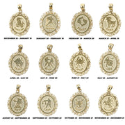 10k Gold Vyra Zodiac Pendant Necklace