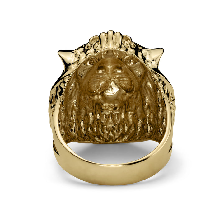 10k & 14k Gold Classic One-Tone Lion Ring