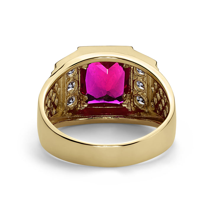 10k & 14k Gold Lxo Rectangle Signet Ring
