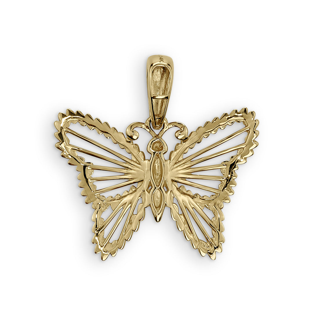 10k & 14k Gold Classic Butterfly Pendant