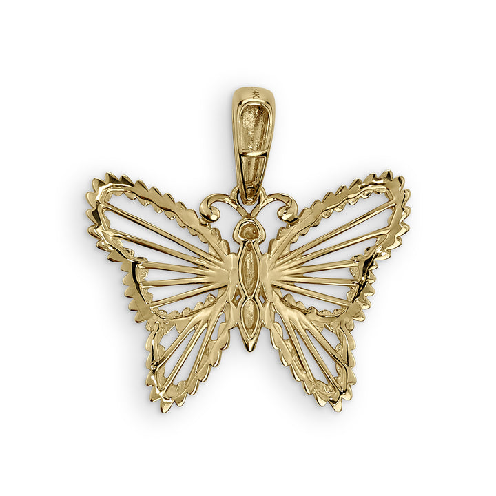 10k & 14k Gold Classic Butterfly Pendant