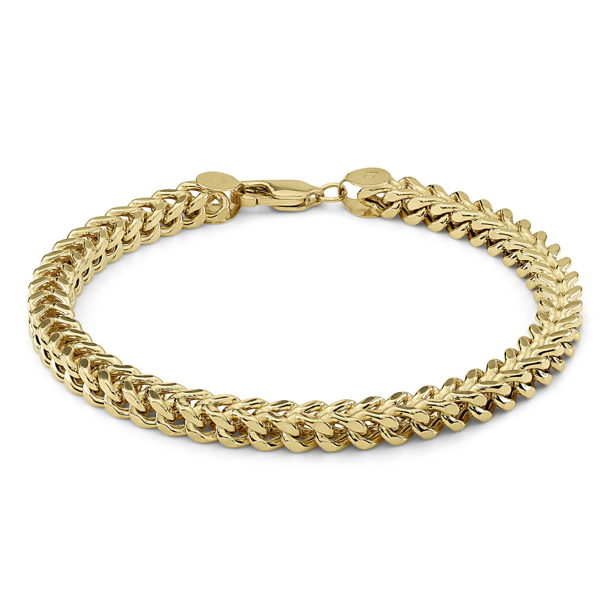 10k & 14k Gold Classic Franco Link Bracelet (Hollow)