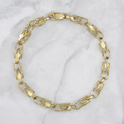 14k Gold Vintage Turkish Link Bracelet/Anklet