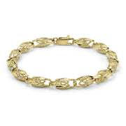 14k Gold Vintage Turkish Link Bracelet/Anklet