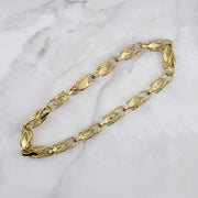 14k Gold Vintage Turkish Link Bracelet/Anklet