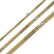 10k Gold Double Franco Link Bracelet (Hollow)