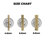 10k Gold Double Franco Link Bracelet (Hollow)