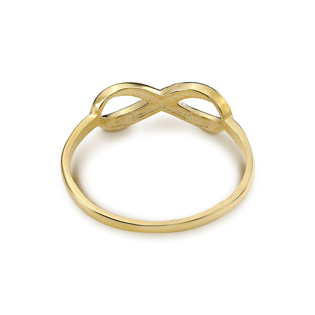 14k Gold Classic Infinity CZ Ring