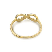 14k Gold Classic Infinity CZ Ring