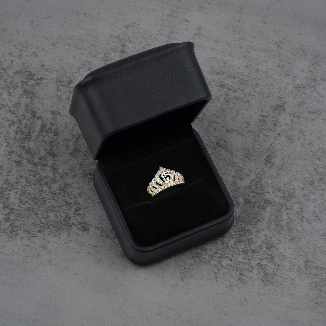 10k & 14k Gold Riley Quinceanera Crown Ring