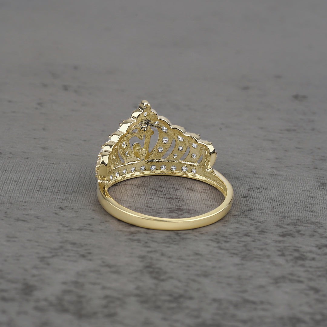 10k & 14k Gold Riley Quinceanera Crown Ring