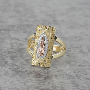 10k & 14k Gold Virgin Mary Rectangle Ring
