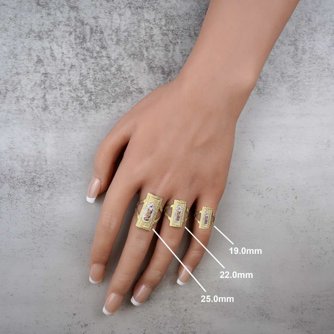 10k & 14k Gold Virgin Mary Rectangle Ring