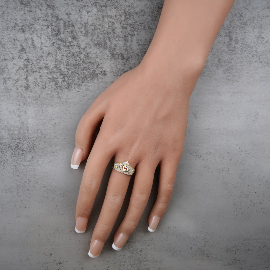 10k & 14k Gold Riley Quinceanera Crown Ring