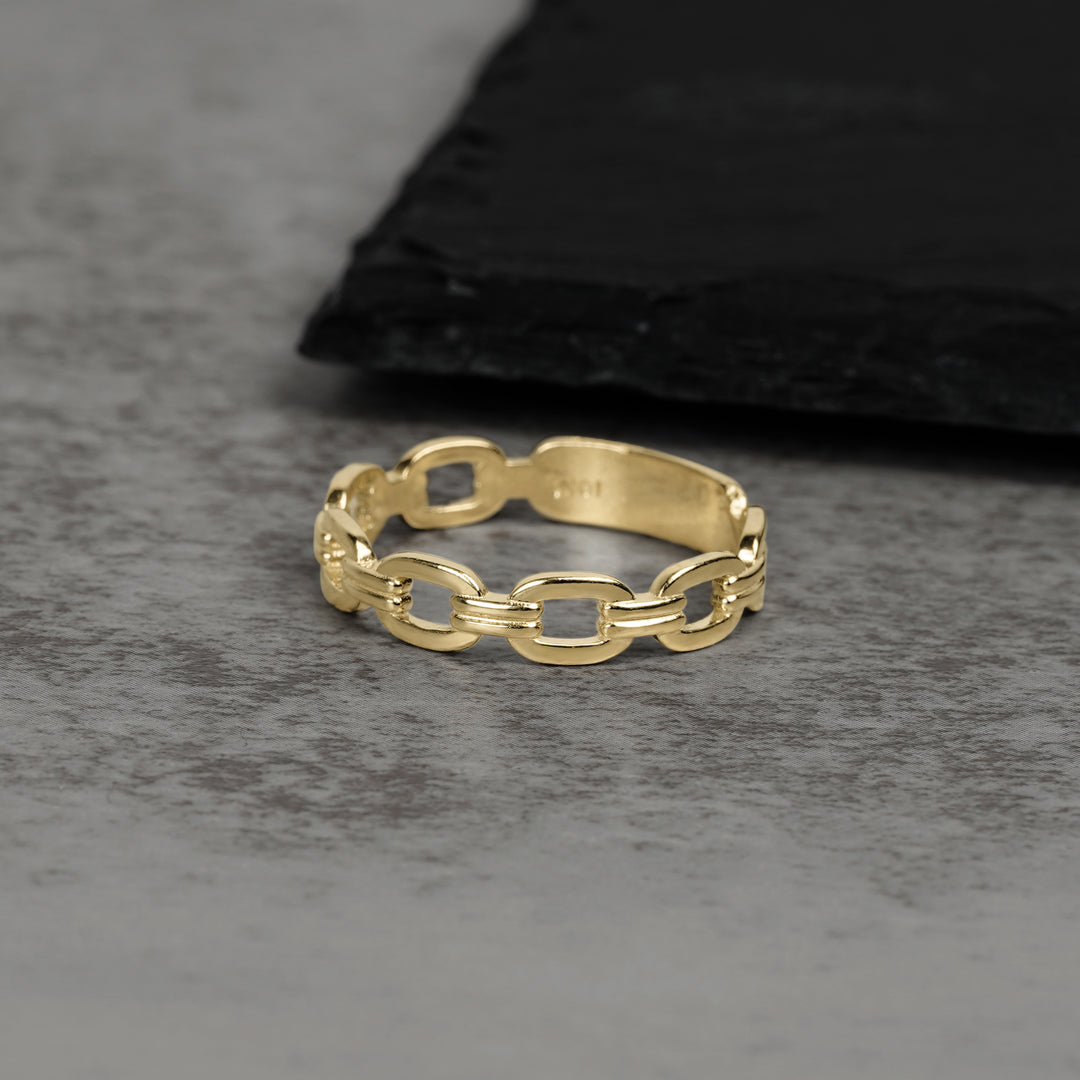 10k & 14k Gold Classic Cable Rolo Band Ring