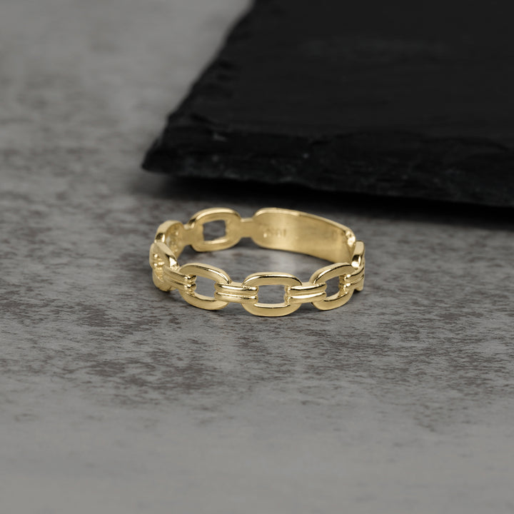 10k & 14k Gold Classic Cable Rolo Band Ring