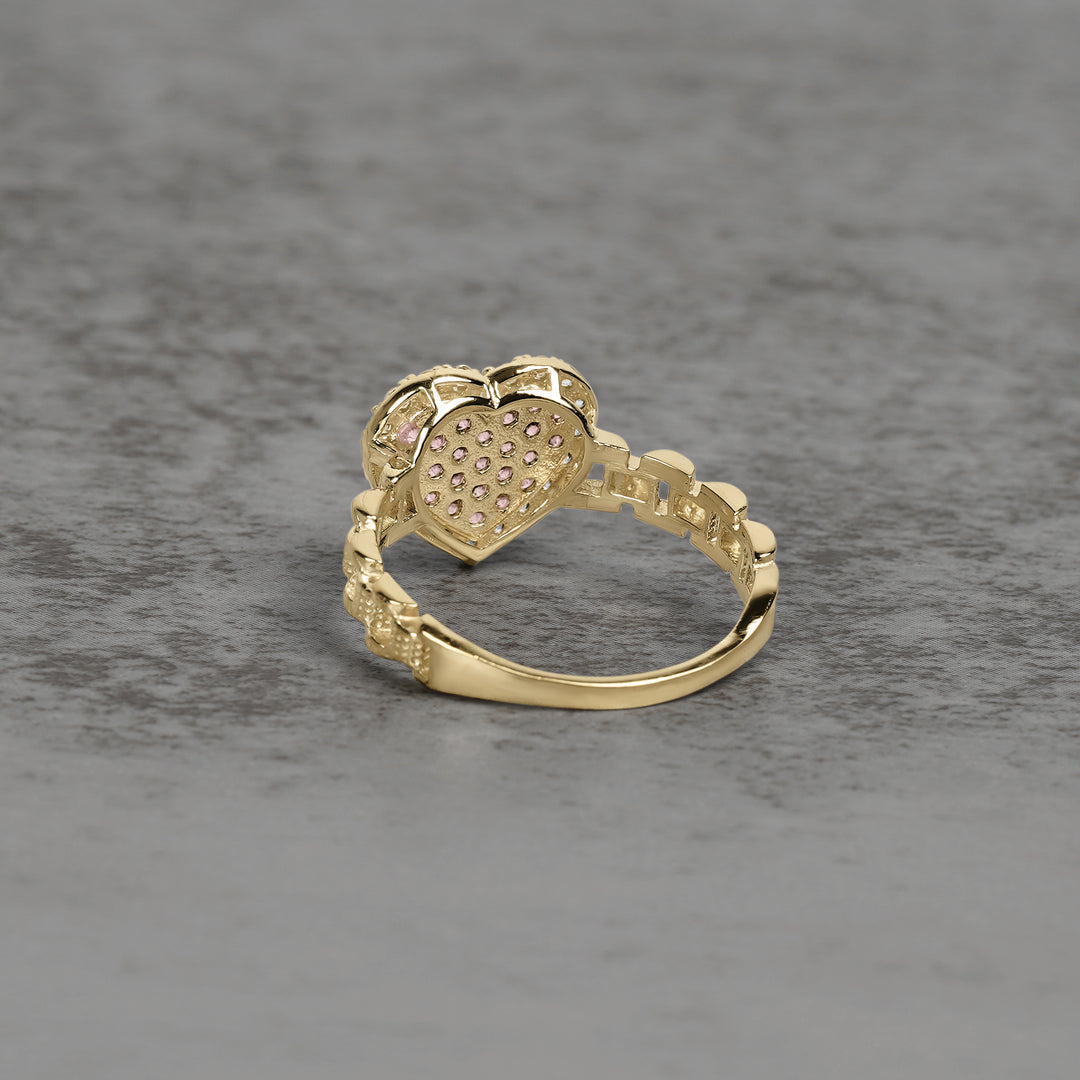 10k Gold Relia Mini Heart Rollie Band Ring