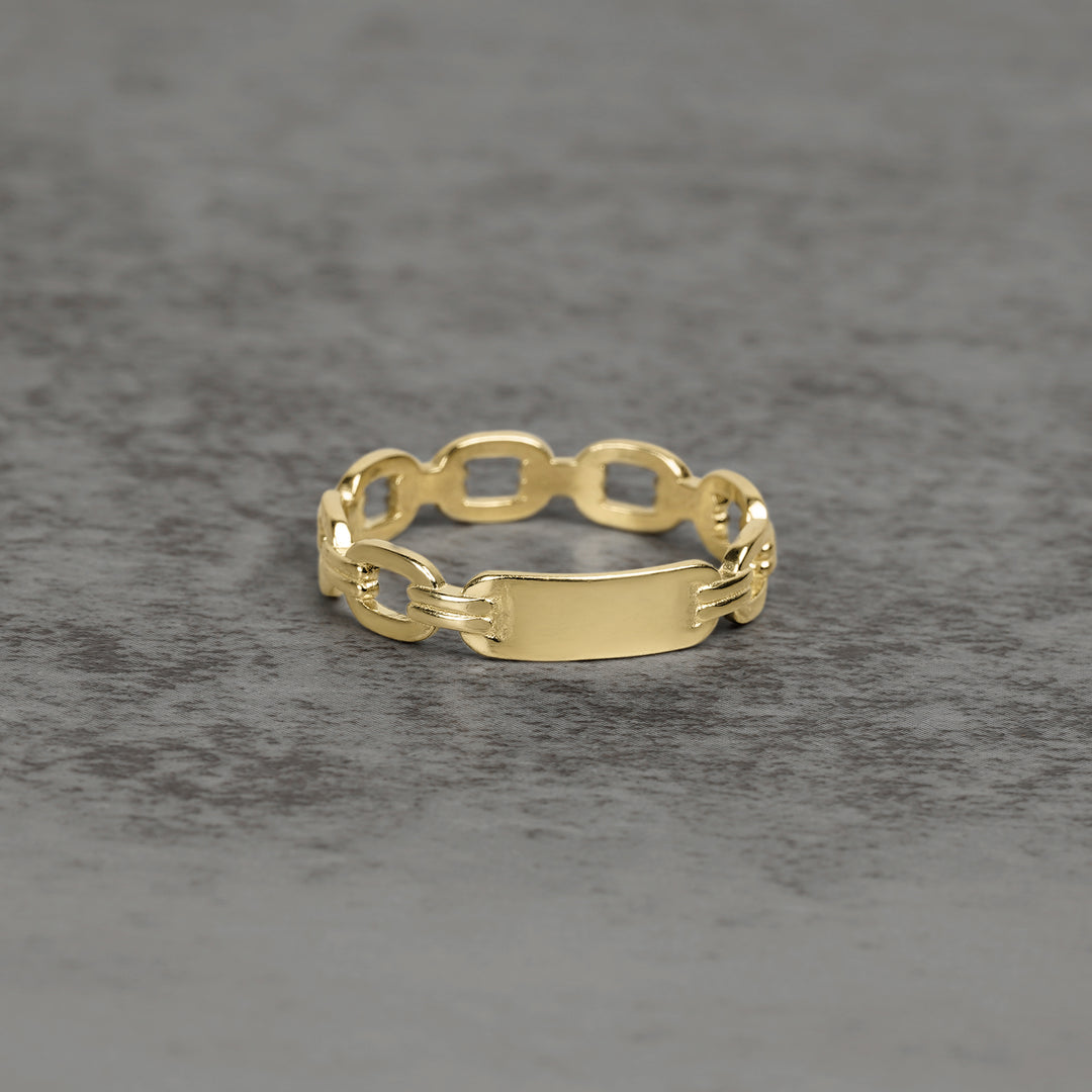 10k & 14k Gold Classic Cable Rolo Band Ring