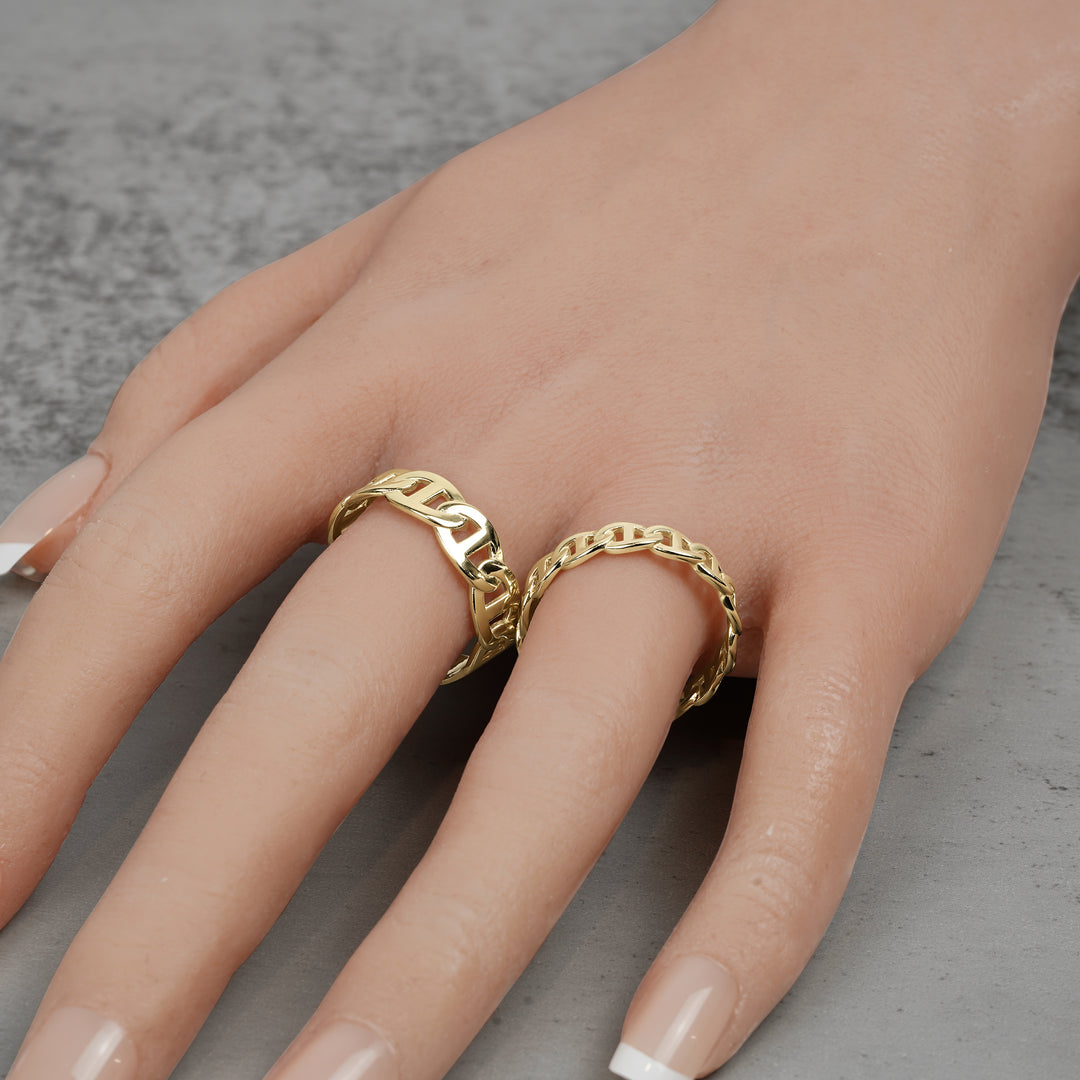 10k & 14k Gold Classic Mariner Band Ring