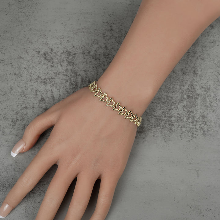 10k Gold Amori Nugget Butterfly Bracelet