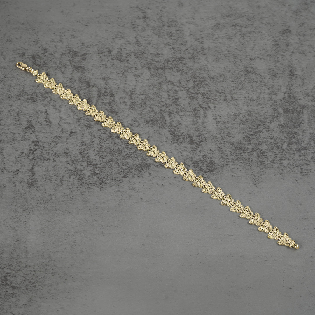 10k Gold Forev Nugget Butterfly Bracelet