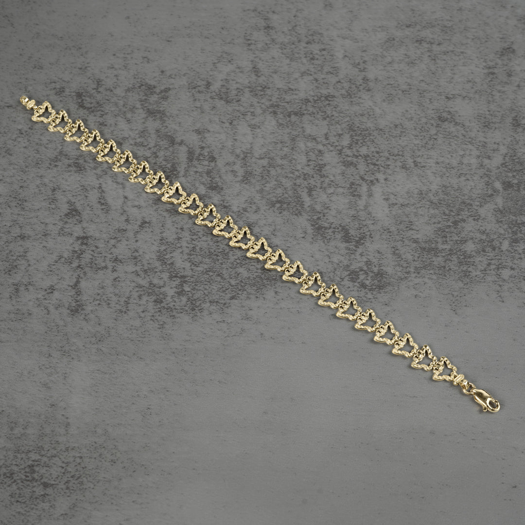 10k Gold Amori Nugget Butterfly Bracelet