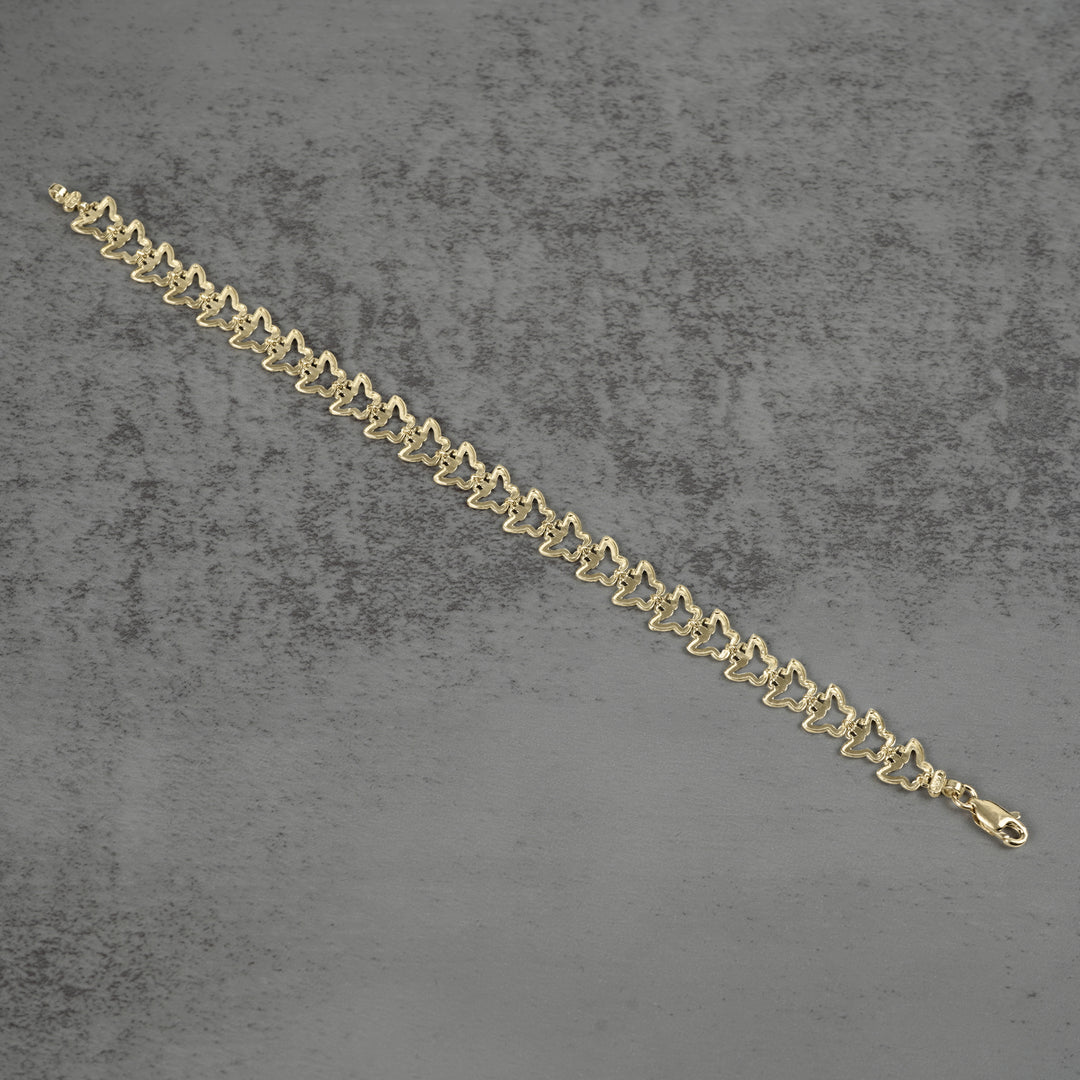 10k Gold Amori Nugget Butterfly Bracelet