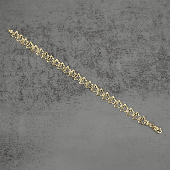 10k Gold Amori Nugget Butterfly Bracelet