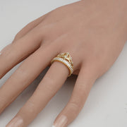 14k Gold Leir Queen Princess Crown Ring