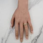 10k & 14k Gold Lucky Motif Ring (Two-tone)