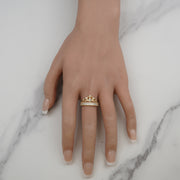 14k Gold Leir Queen Princess Crown Ring