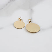 10k & 14k Gold Solia Virgin Mary Featherlight Round Pendant (Tricolor Gold)