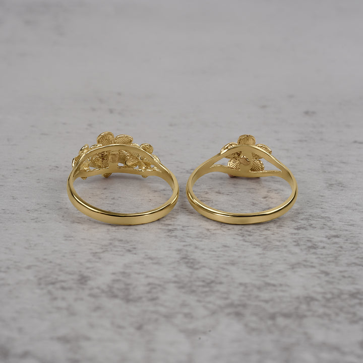 10k & 14k Gold Fiori Flower Ring