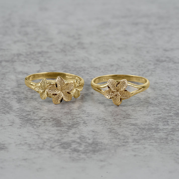 10k & 14k Gold Fiori Flower Ring