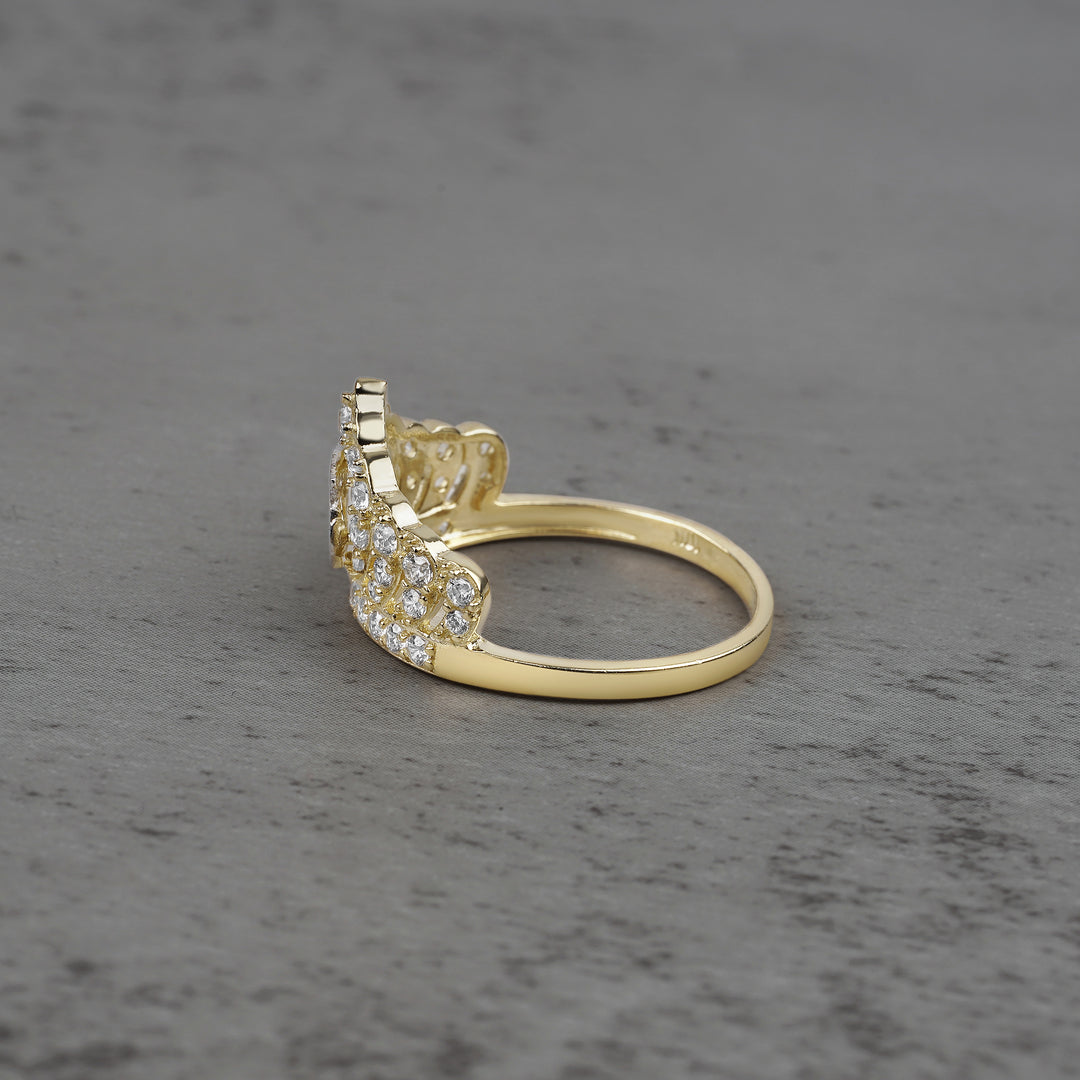 10k & 14k Gold Riley Quinceanera Crown Ring
