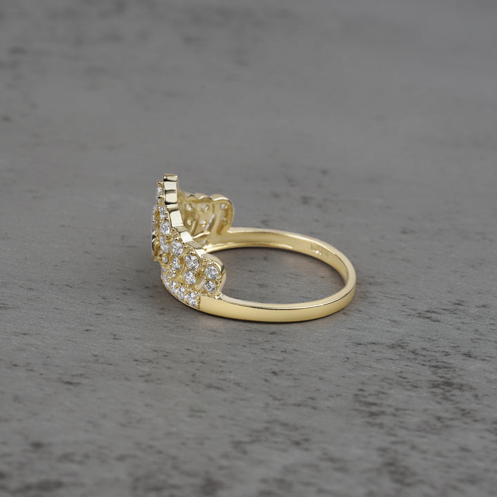 10k & 14k Gold Riley Quinceanera Crown Ring