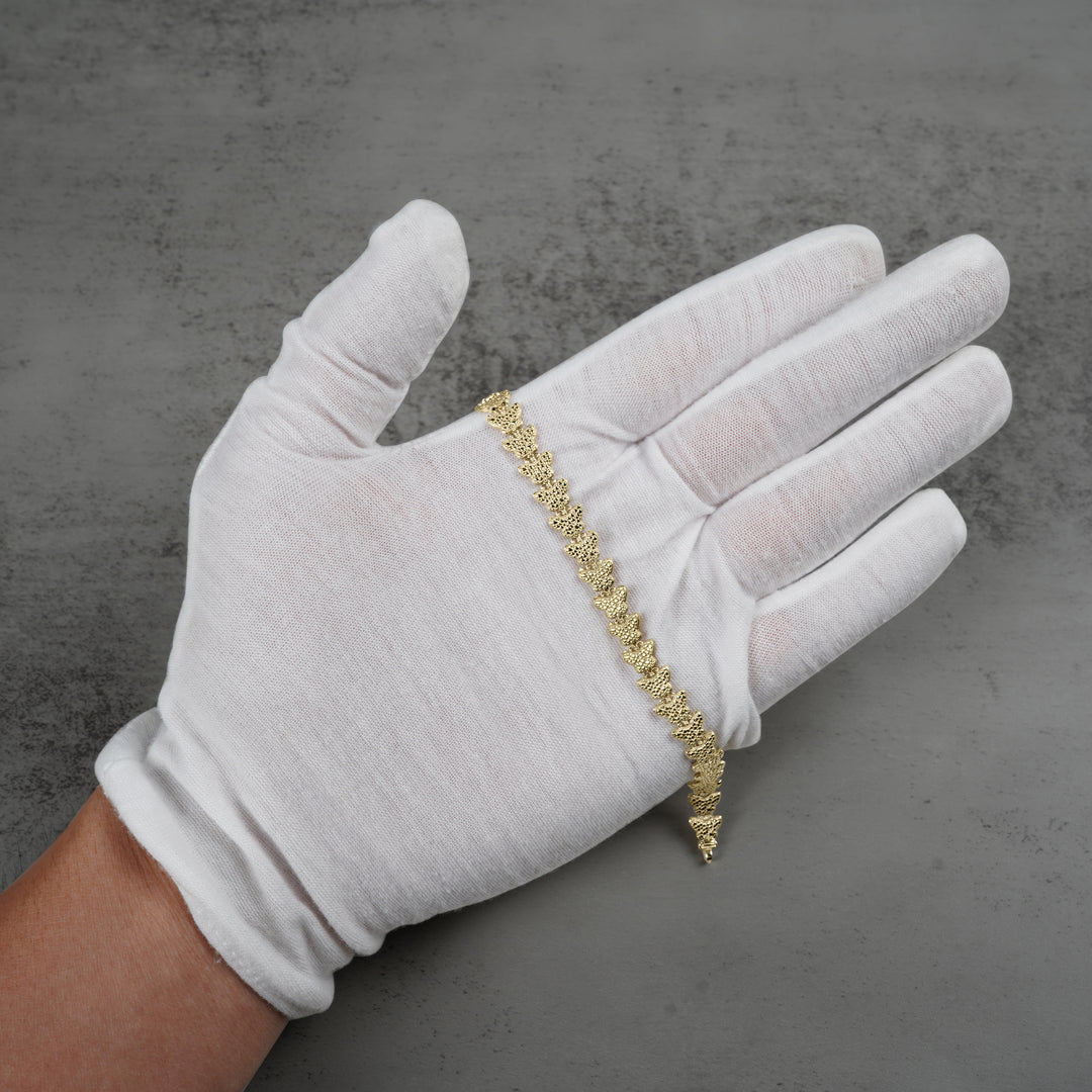 10k Gold Forev Nugget Butterfly Bracelet