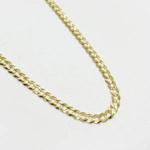 10k & 14k Gold Classic Cuban Curb Chain (Solid)