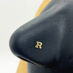14k Gold Classic Initial Nose Stud