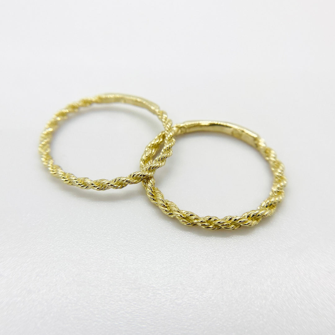 10k & 14k Gold Ultra Slim Rope Ring – Nolters