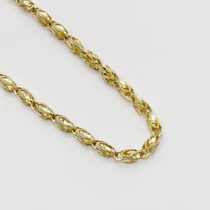 14k Gold Vintage Turkish Link Chain