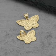 10k Gold Tyvor Nugget Butterfly DC Pendant