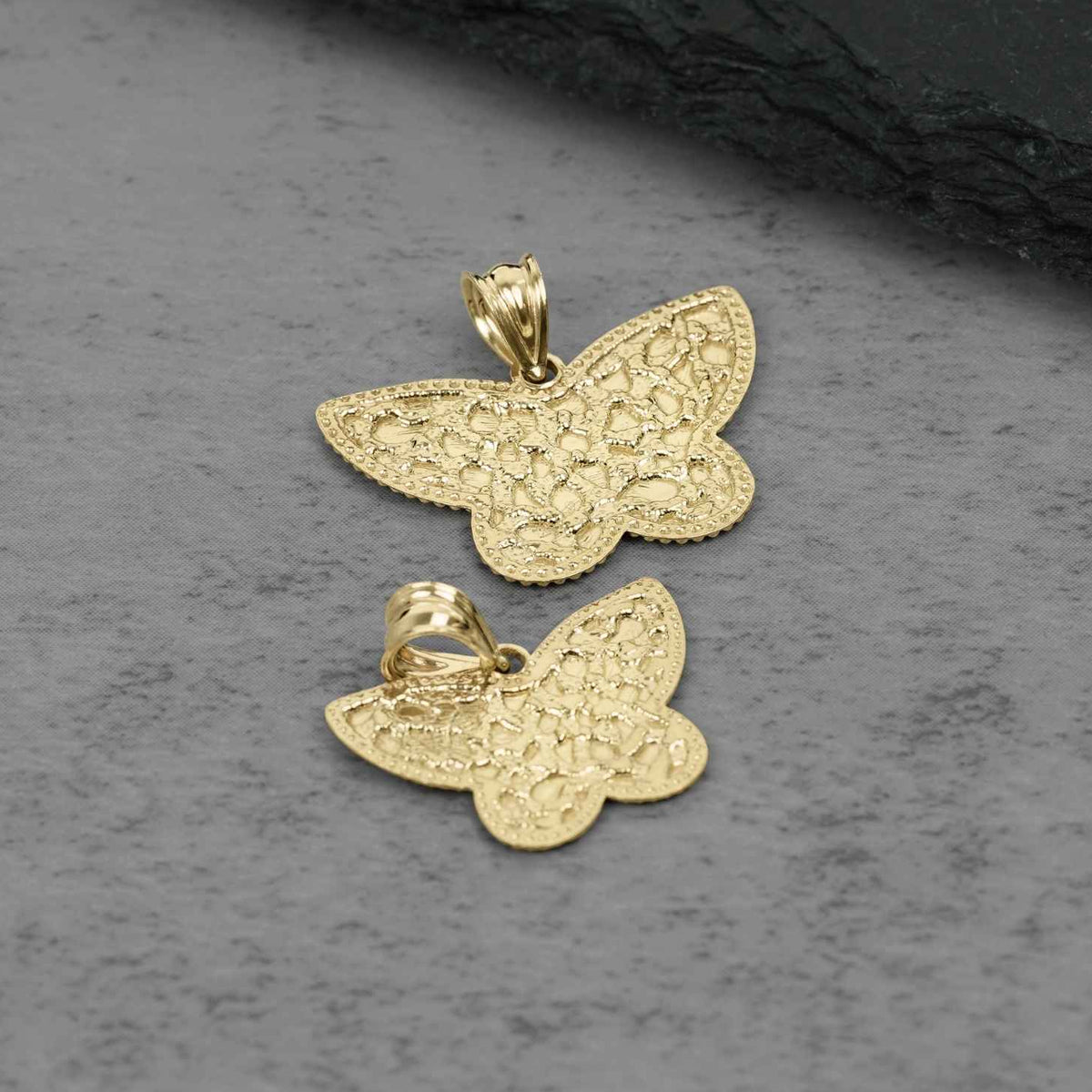 10k Gold Tyvor Nugget Butterfly DC Pendant