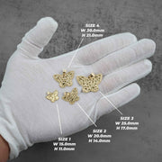 10k Gold Tyvor Nugget Butterfly DC Pendant